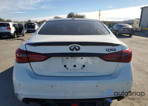 2019 Infiniti Q50 Luxe z USA, uszkodzony, nr VIN JN1EV7AP9KM515637